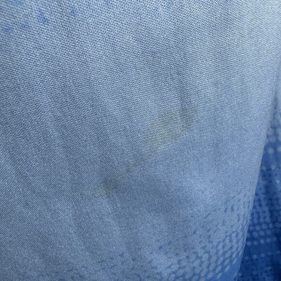 Vintage Lanvin Maxi Dress Gown Retro Blue Long Sleeve Geometric Retro Funky Sz 6 - Picture 9 of 15